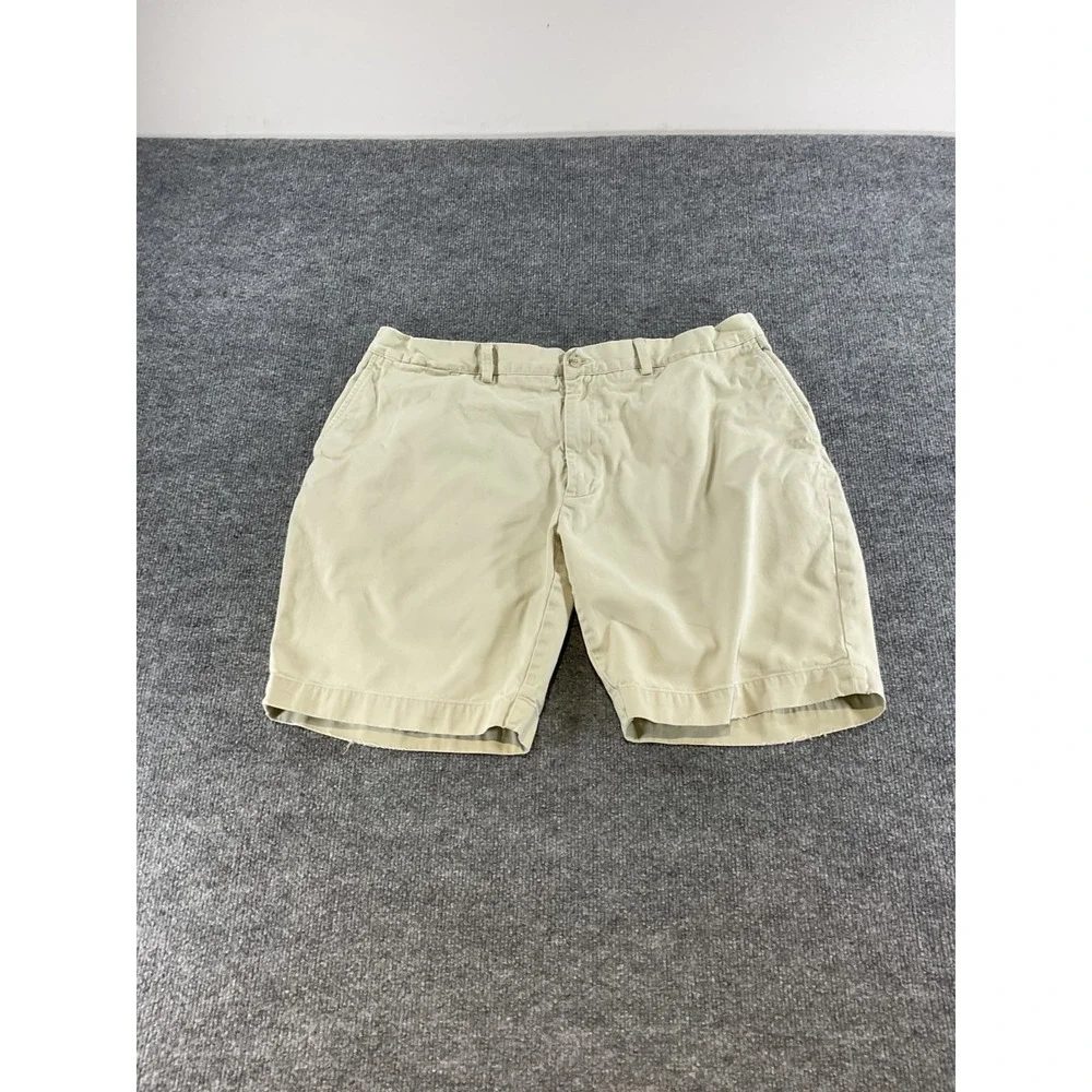 Polo Ralph Lauren Shorts Mens Size 40 Khaki Classic Fit Chino Casual Cotton Flat